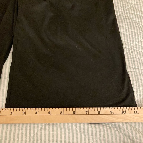 Super Soft Maternity Pull On Black Wide Leg Pant Side Pockets Sz Large - Picture 9 of 9